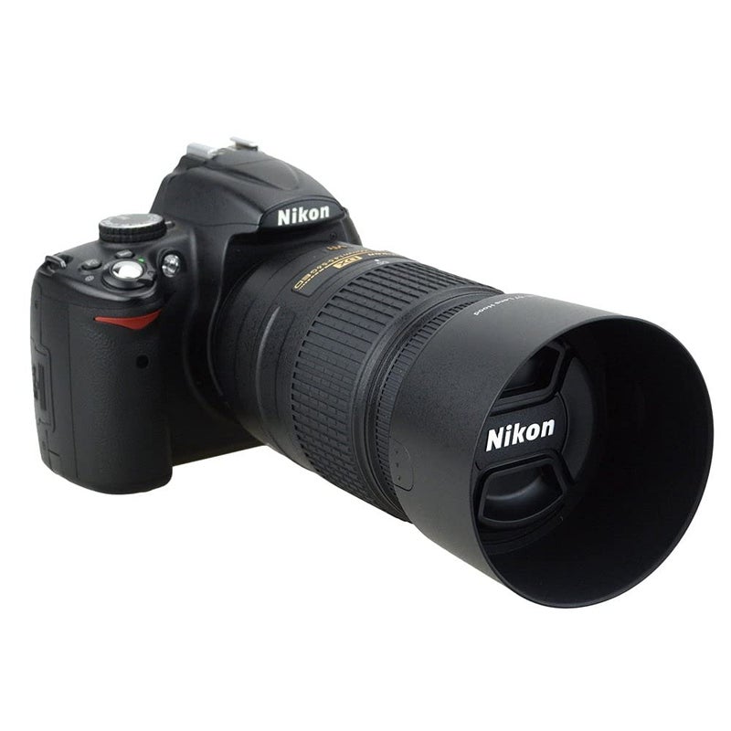 Kiorafoto غطاء عدسة كاميرا قابل للعكس HB-57 بديل لعدسة نيكون DX 55-300mm F4.5-5.6G ED VR زوم على D500 D7500 D7200 D7100 D7000 D5600 D5500 D5300 D5200 D5100 D5000 D3500 D3400 D3300 D3200 D3100 D3000 - Image 4